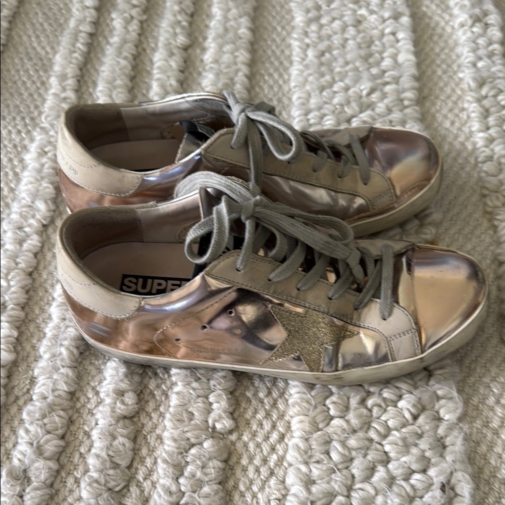Golden Goose Superstar Metallic Sneakers Siza 38